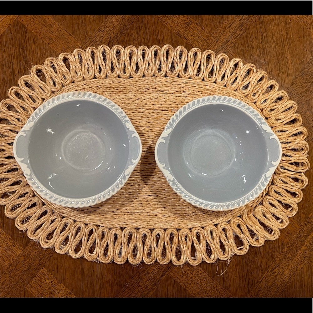 Set of small bowls/dishes. Harker Pottery.